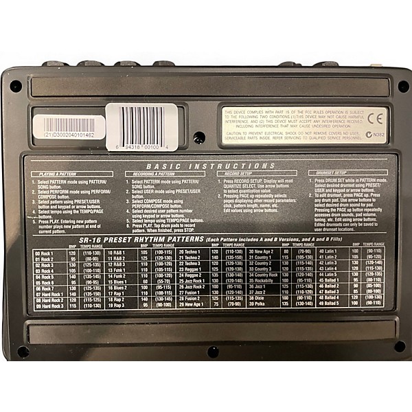 Used Alesis SR16 Drum Machine