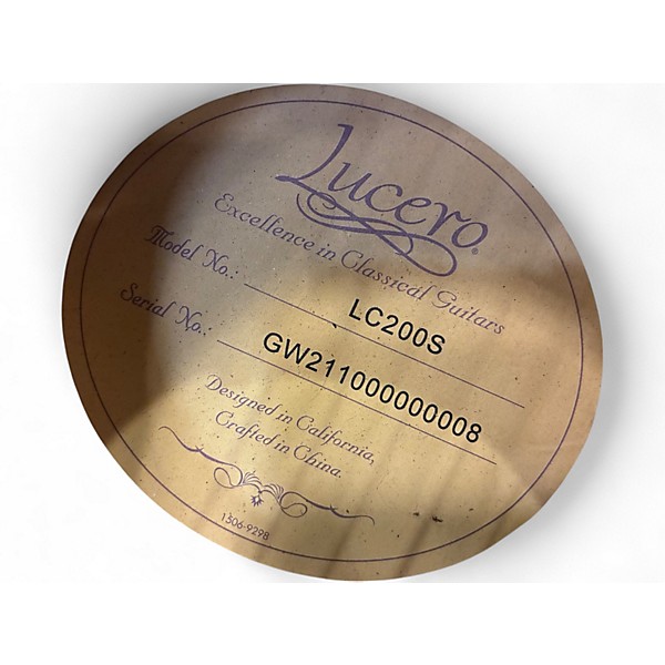 Used Lucero LC200S Natural Classical Acoustic Guitar