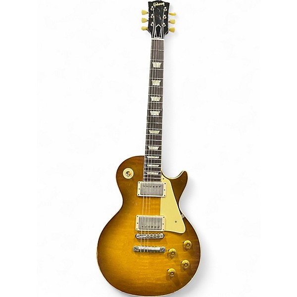 Used 2022 Gibson MURPHY LAB HEAVY AGED GOLDEN POPPY BURST Solid Body Electric Guitar