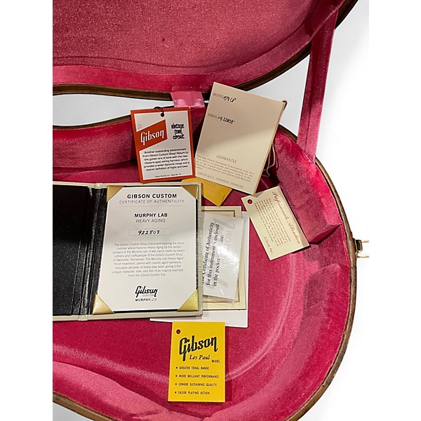 Used 2022 Gibson MURPHY LAB HEAVY AGED GOLDEN POPPY BURST Solid Body Electric Guitar