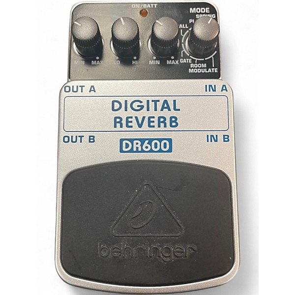 Used Behringer DR600 Digital Stereo Reverb Effect Pedal