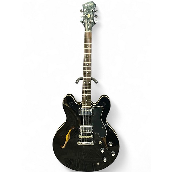 Used Epiphone Dot Ebony Hollow Body Electric Guitar