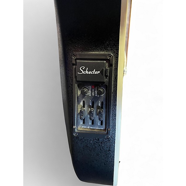 Used Schecter Guitar Research DIAMOND SERIES ELITE 2 Tone Sunburst 12 String Acoustic Electric Guitar