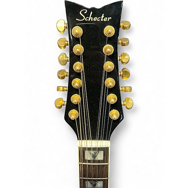 Used Schecter Guitar Research DIAMOND SERIES ELITE 2 Tone Sunburst 12 String Acoustic Electric Guitar