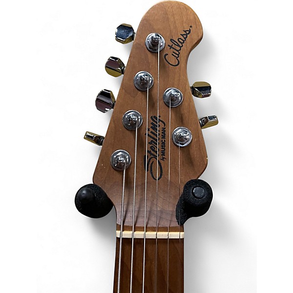 Used Sterling by Music Man Cutlass Satin Red Solid Body Electric Guitar