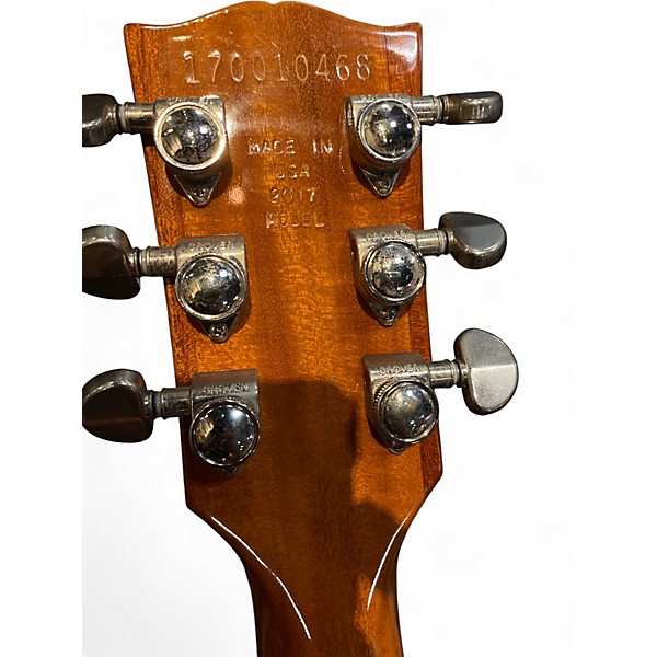 Used 2017 Gibson Les Paul Standard Gold Top Solid Body Electric Guitar