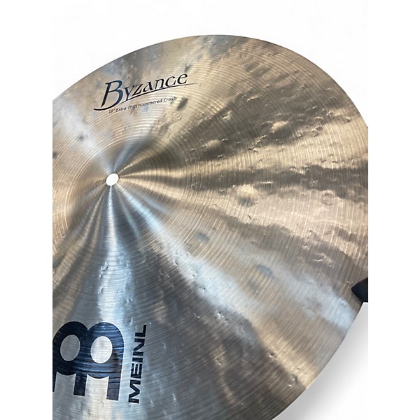 Used MEINL 18in BYZANCE EXTRA THIN HAMMERED CRASH Cymbal