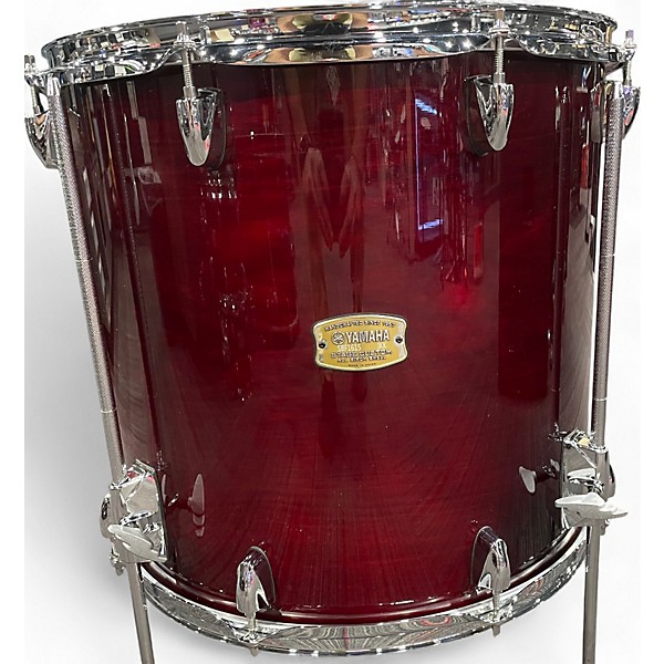 Used Yamaha 5 Piece Stage Custom CRANBERRY RED Drum Kit