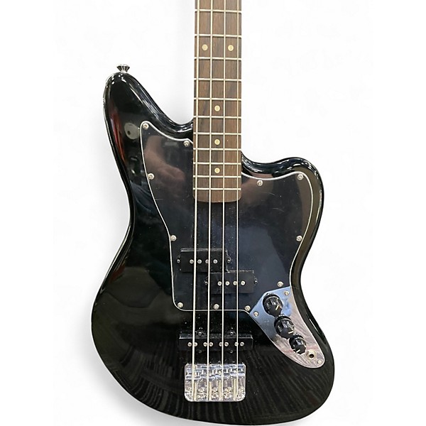 Used Squier Vintage Modified Jaguar Black Solid Body Electric Guitar
