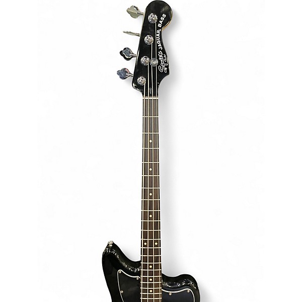 Used Squier Vintage Modified Jaguar Black Solid Body Electric Guitar