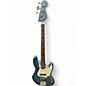 Used Squier  James Johnston Jazz Bass Lake Placid Blue Electric Bass Guitar thumbnail