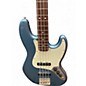 Used Squier  James Johnston Jazz Bass Lake Placid Blue Electric Bass Guitar