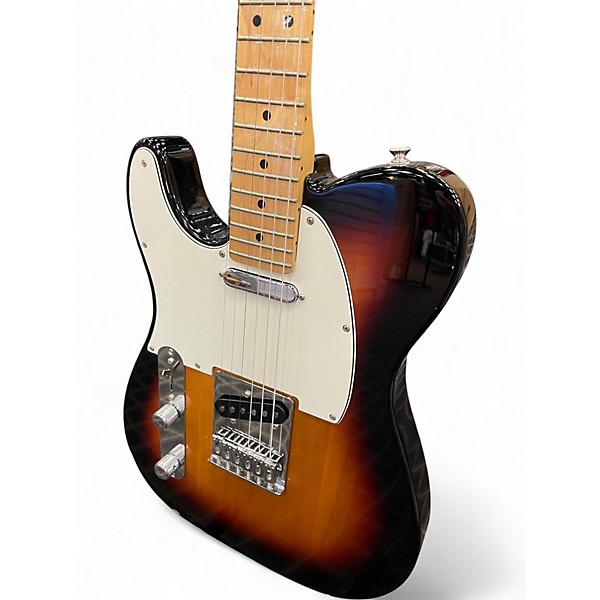 Used Fender Player Telecaster Left Handed 3 Color Sunburst Solid Body Electric Guitar