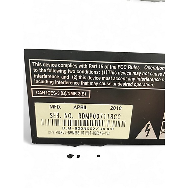 Used Pioneer DJ DJM900NXS2 DJ Mixer