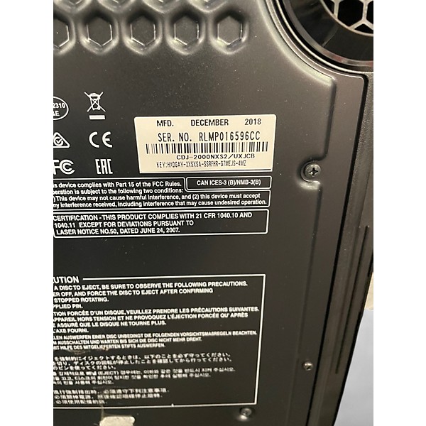 Used Pioneer DJ CDJ-2000NXS2 DJ Player
