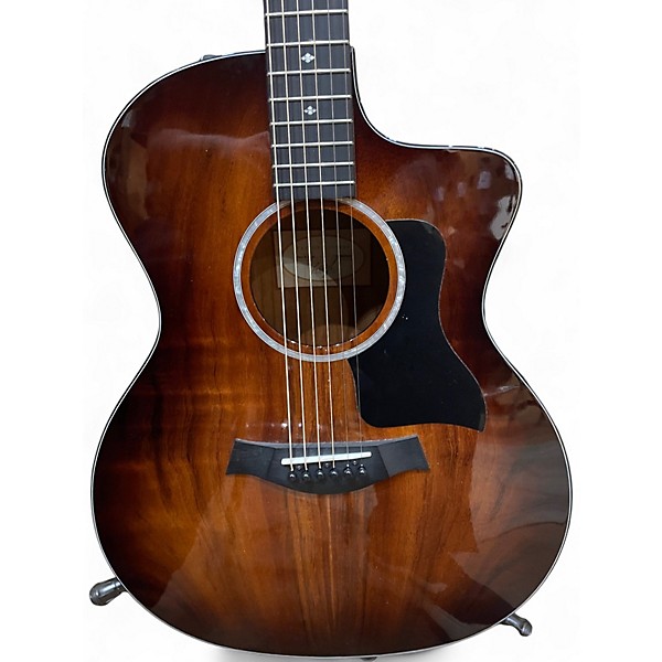 Used Taylor 224CEKDLX Shaded Edge Burst Acoustic Electric Guitar