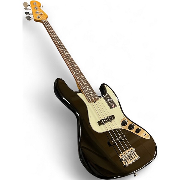 Used Fender American Professional II Jazz Bass Black Electric Bass Guitar