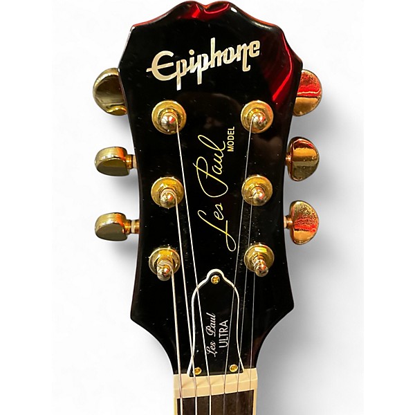 Used 2007 Epiphone Les Paul Ultra Cherry Sunburst Solid Body Electric Guitar