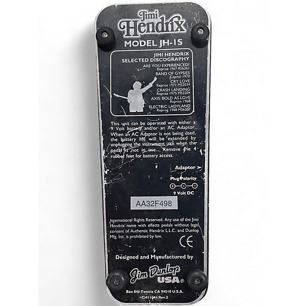 Used Dunlop JH1S WAH WAH Effect Pedal