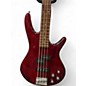 Used Ibanez GSR200 Trans Red Electric Bass Guitar
