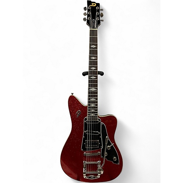 Used 2019 Duesenberg USA PALOMA Red Sparkle Solid Body Electric Guitar