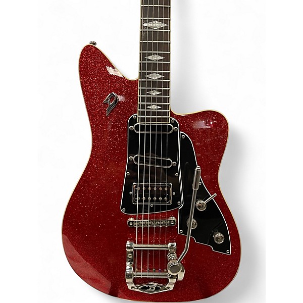 Used 2019 Duesenberg USA PALOMA Red Sparkle Solid Body Electric Guitar