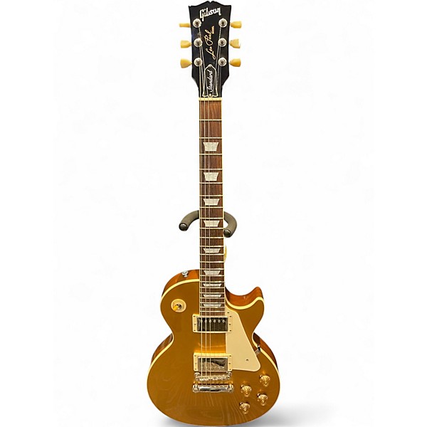 Used Gibson Les Paul Standard Gold Top Solid Body Electric Guitar
