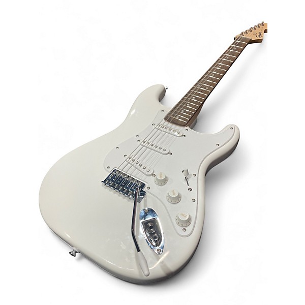 Used Squier Standard Stratocaster WHITE Solid Body Electric Guitar