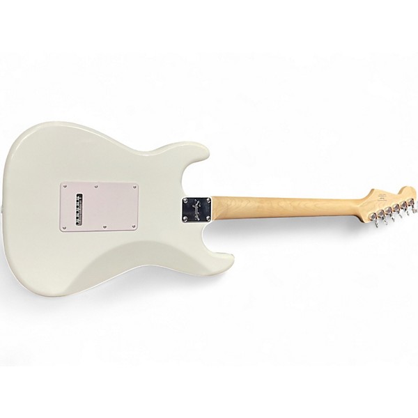 Used Squier Standard Stratocaster WHITE Solid Body Electric Guitar