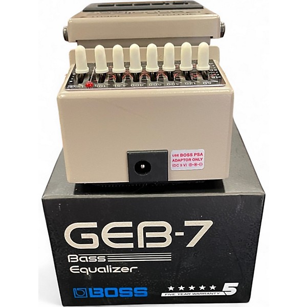 Used BOSS GEB7 7 Band Bass Equalizer Bass Effect Pedal