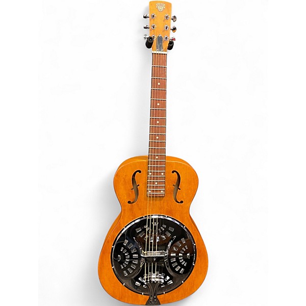 Used Dobro Hound Dog Round Neck VINTAGE BROWN Resonator Guitar