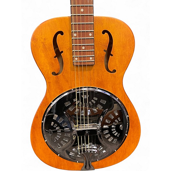 Used Dobro Hound Dog Round Neck VINTAGE BROWN Resonator Guitar