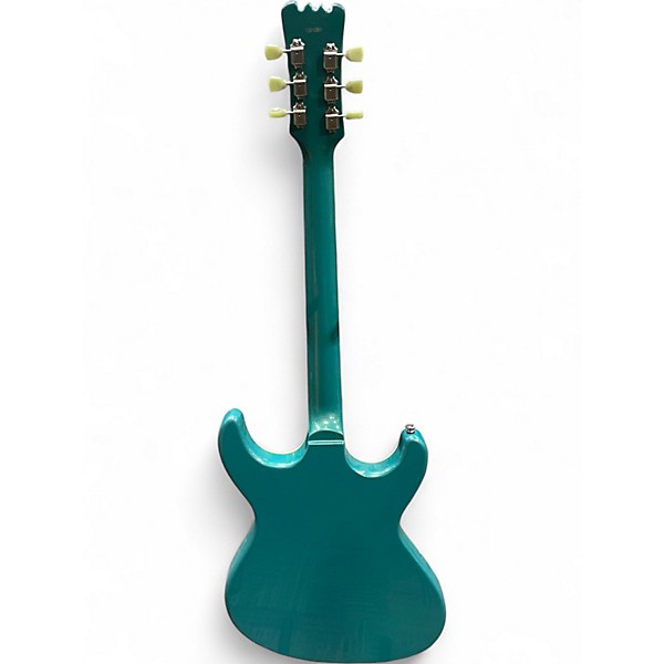 Used Eastwood Sidejack Aqua Blue Solid Body Electric Guitar