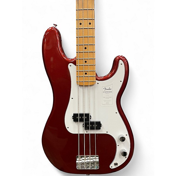 Used Fender Standard Precision Bass Candy Cola Electric Bass Guitar
