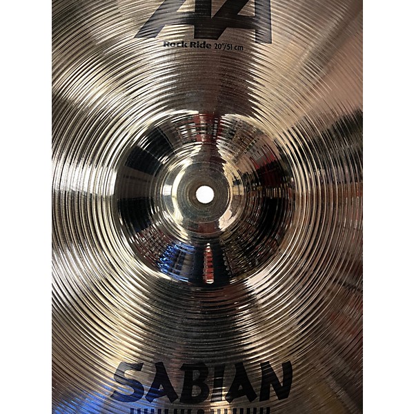 Used SABIAN 20in AA Rock Ride Brilliant Cymbal