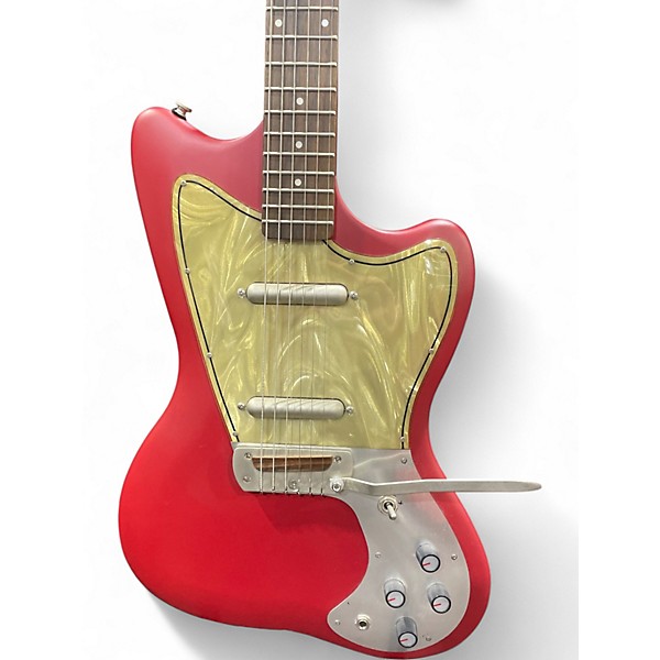 Used Danelectro Dead-On '67 Candy Apple Red Solid Body Electric Guitar