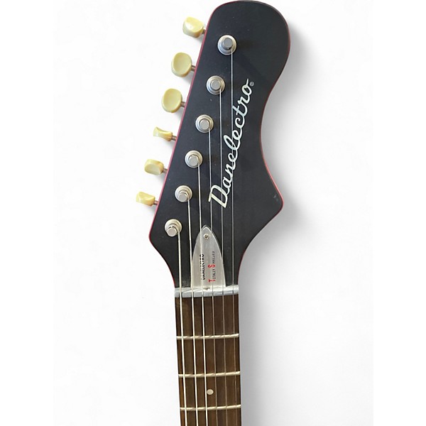 Used Danelectro Dead-On '67 Candy Apple Red Solid Body Electric Guitar