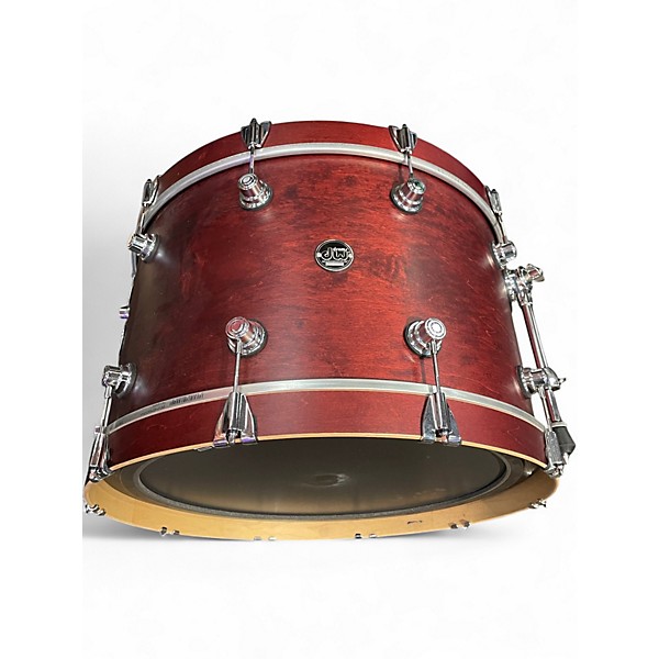 Used DW 4 Piece Performance Series TOBACCO STAIN OIL Drum Kit