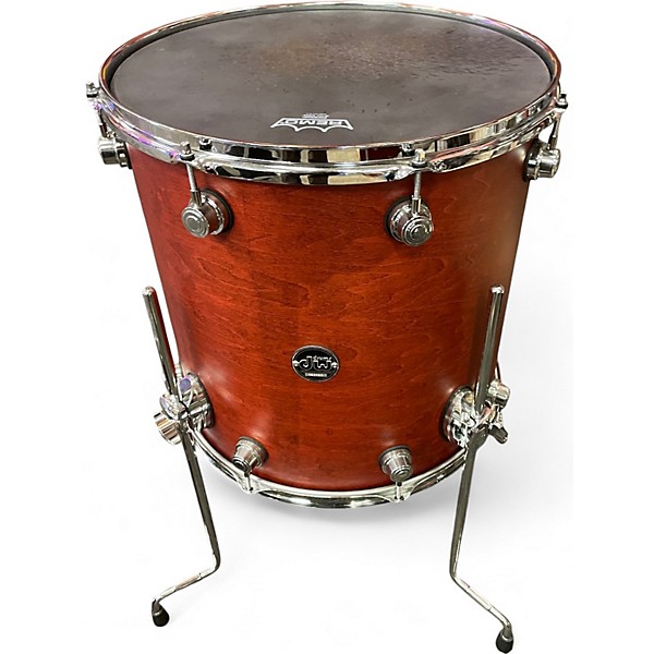 Used DW 4 Piece Performance Series TOBACCO STAIN OIL Drum Kit