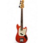 Used Fender Vintera 60s Mustang Bass Fiesta Red Electric Bass Guitar thumbnail