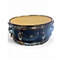 Vintage 1960s Zim-gar 14in Snare Blue Pearl Drum thumbnail