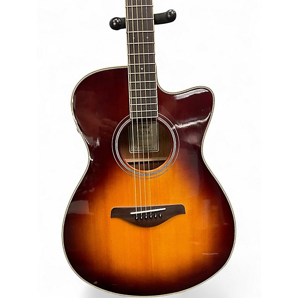 Used Yamaha FSC-TA Brown Sunburst Acoustic Electric Guitar