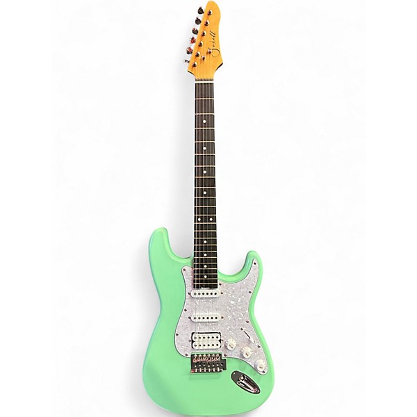 Used Fojill 39 Inch Mahogany Body Seafoam Green Solid Body Electric Guitar