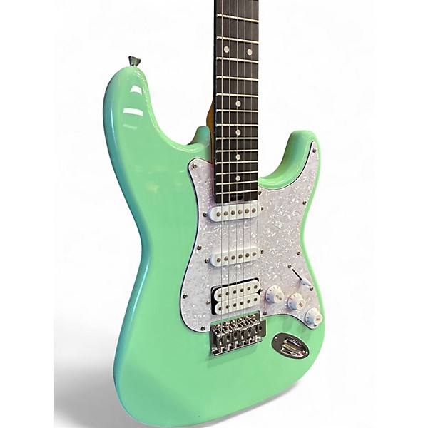 Used Fojill 39 Inch Mahogany Body Seafoam Green Solid Body Electric Guitar