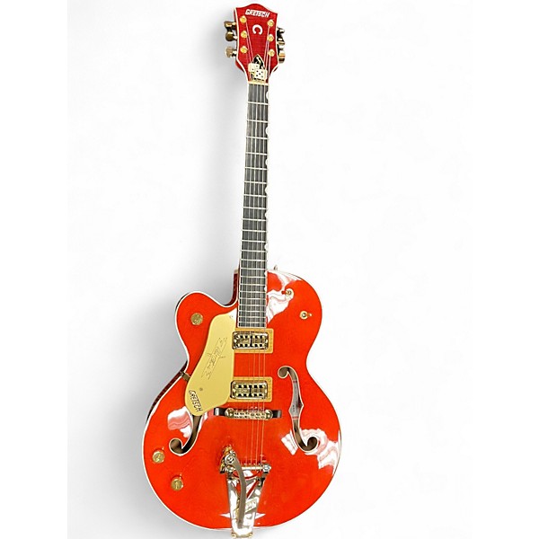 Used Gretsch Guitars G6120LH Orange Hollow Body Electric Guitar