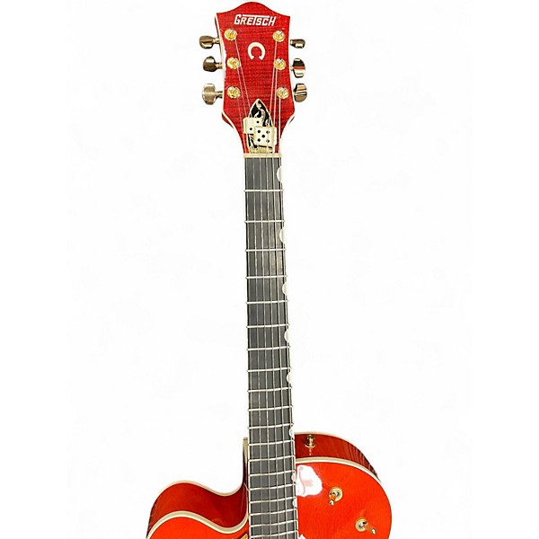 Used Gretsch Guitars G6120LH Orange Hollow Body Electric Guitar