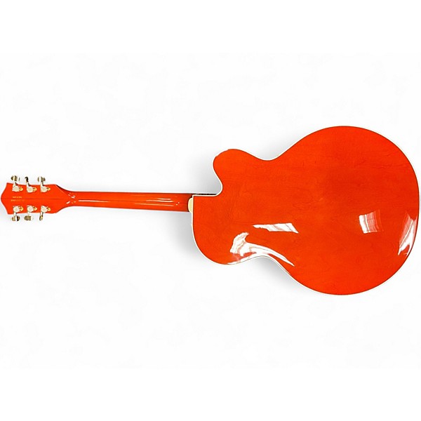 Used Gretsch Guitars G6120LH Orange Hollow Body Electric Guitar