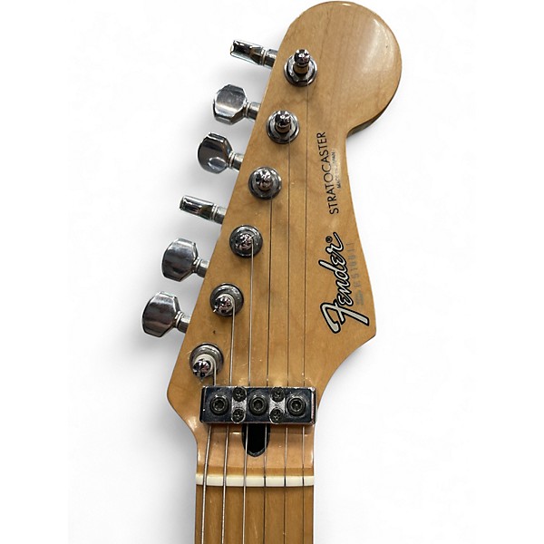 Used Fender 1985 MIJ Stratocaster Black Solid Body Electric Guitar