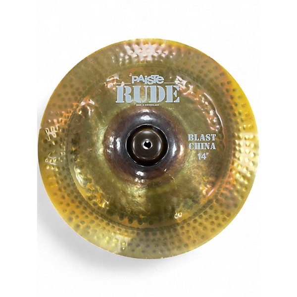 Used Paiste 14in Rude Blast China Cymbal