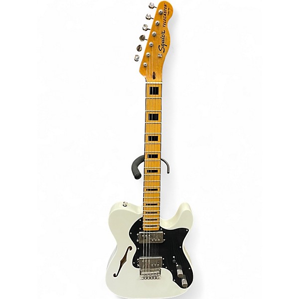 Used Squier Classic Vibe 70s Thinline Telecaster WHITE Hollow Body Electric Guitar